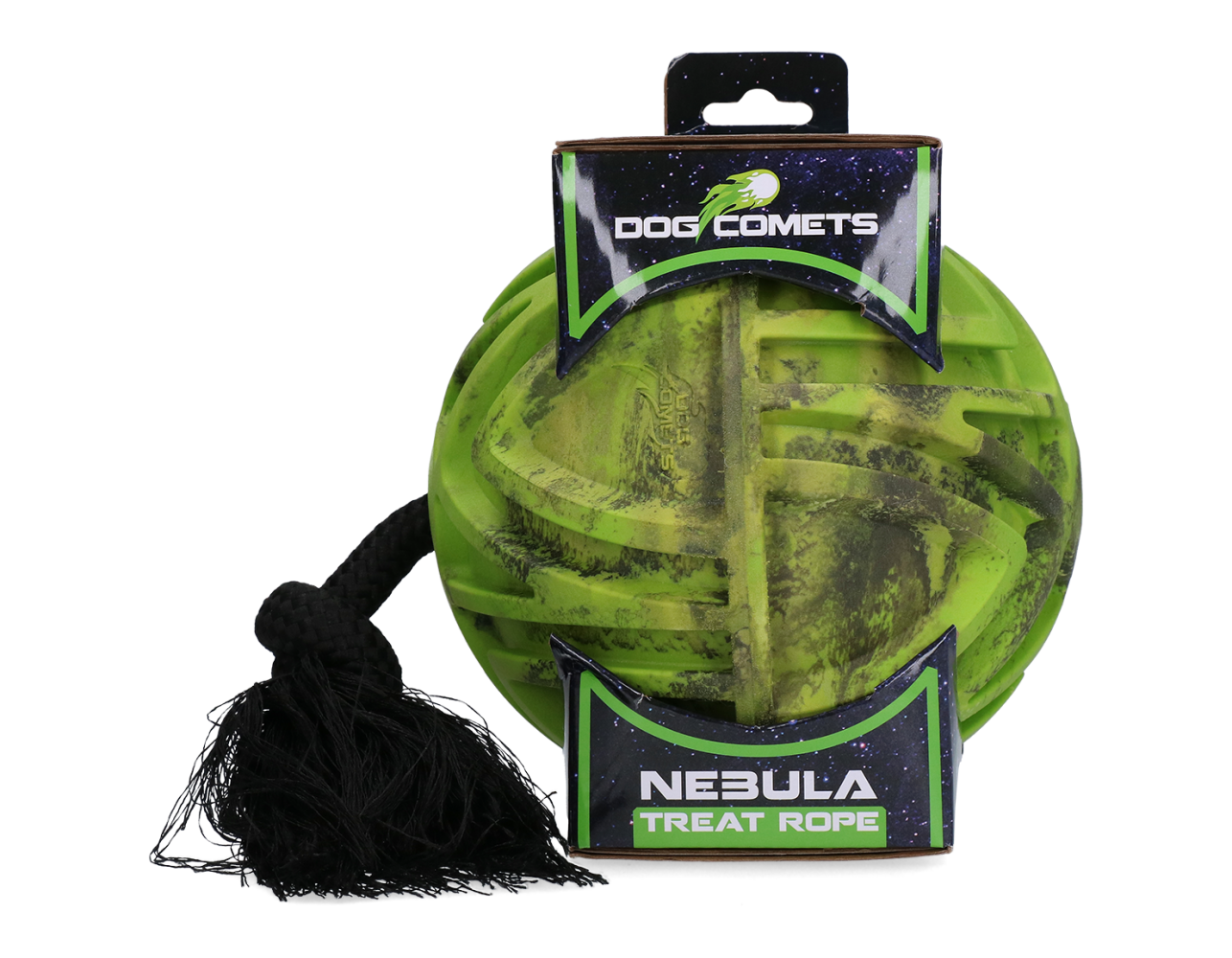 Dog Comets Nebula Treat Rope Groen