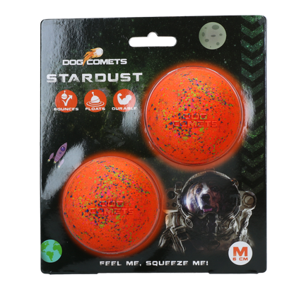Dog Comets Stardust Oranje M (2-Pack)