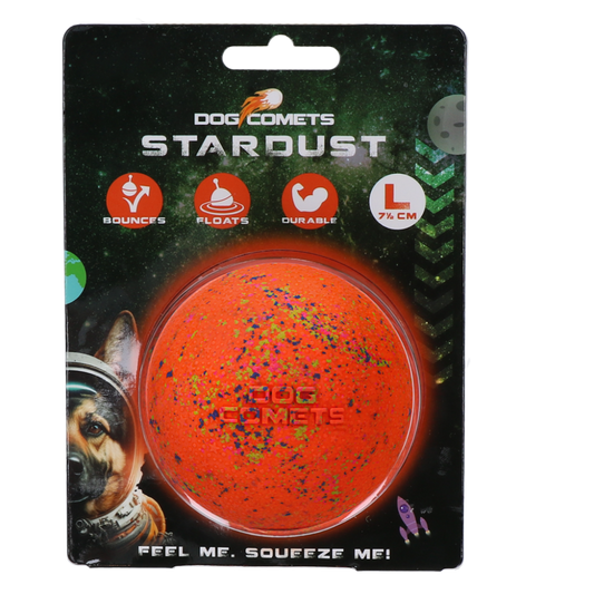 Dog Comets Stardust Oranje L
