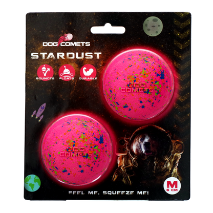 Dog Comets Stardust Roze M (2-Pack)