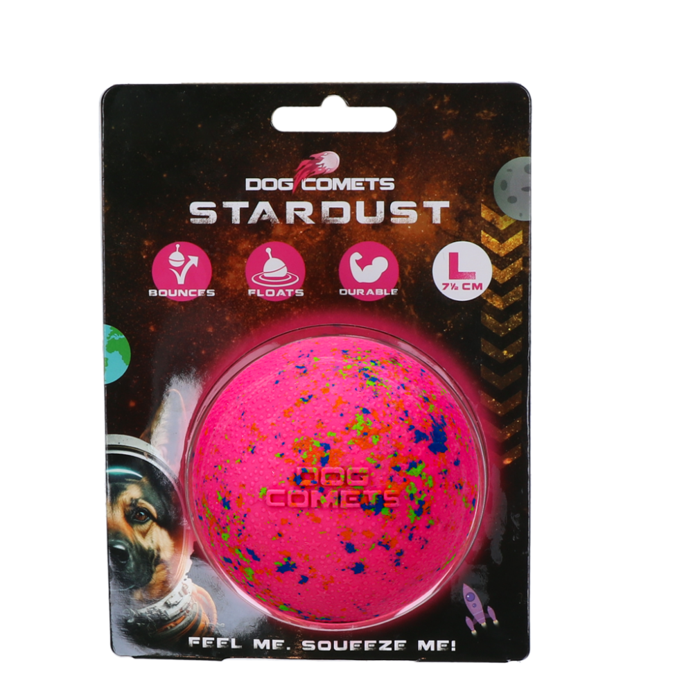 Dog Comets Stardust Roze L