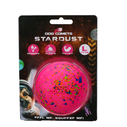 Dog Comets Stardust Roze L