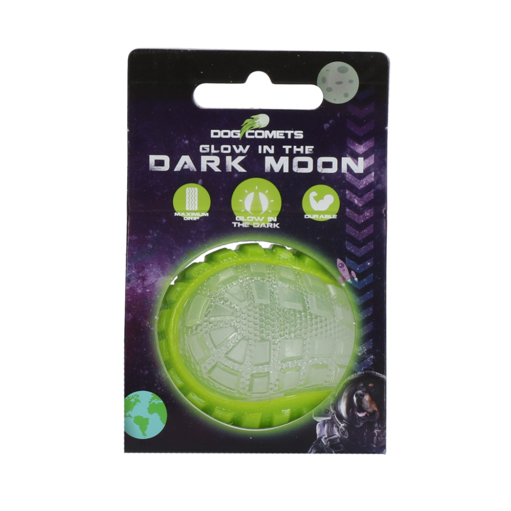 Dog Comets Glow In The Dark Moon Bal S Groen