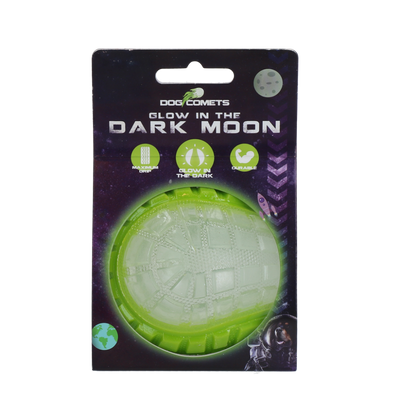 Dog Comets Glow In The Dark Moon Bal M Groen