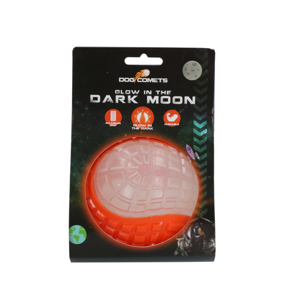 Dog Comets Glow In The Dark Moon Bal L Oranje