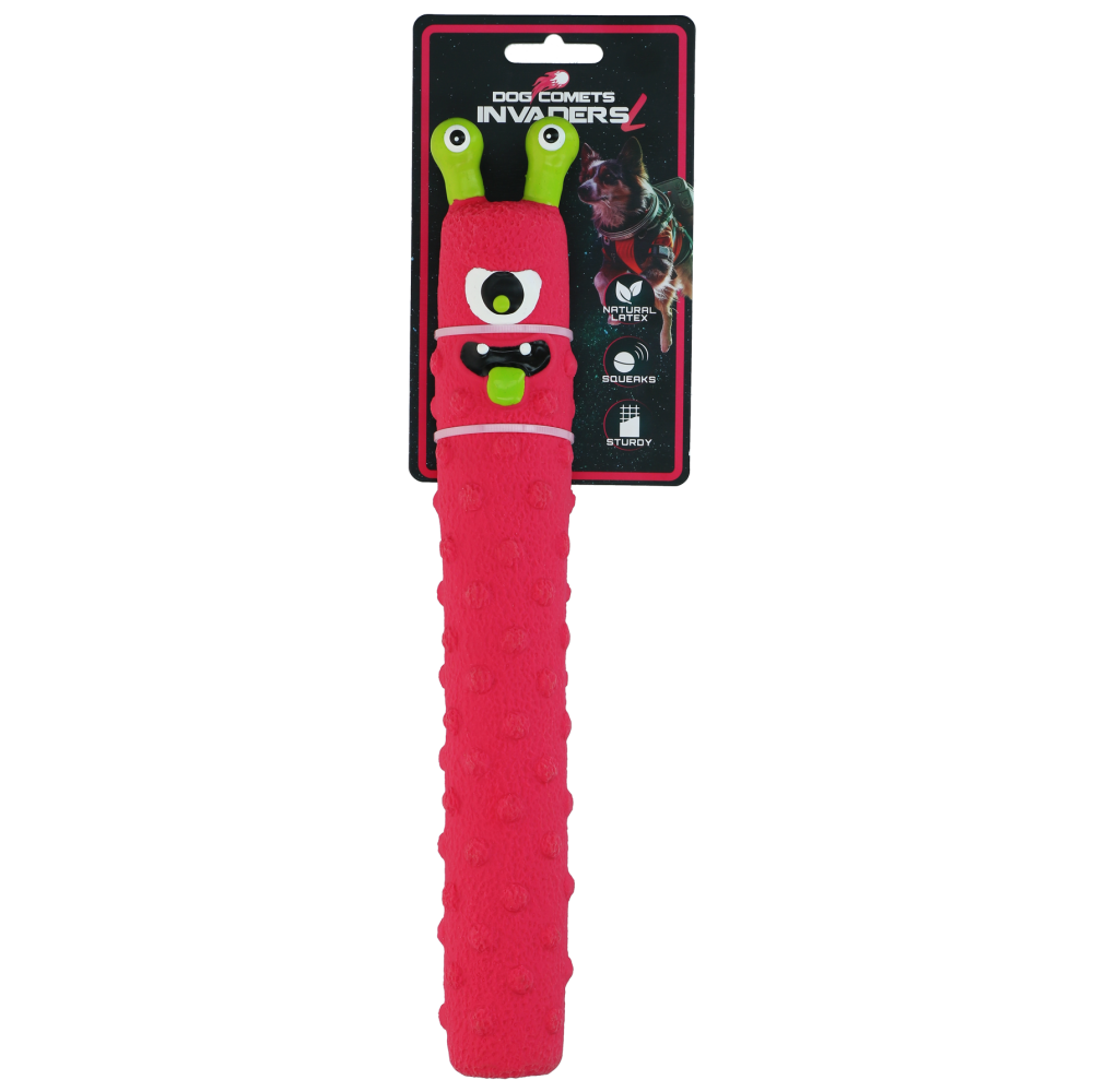 Dog Comets Latex Invaders Roze L