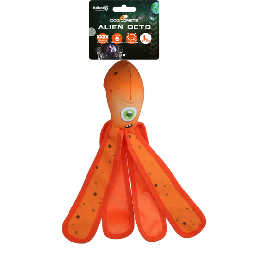Dog Comets Alien Octo L Oranje