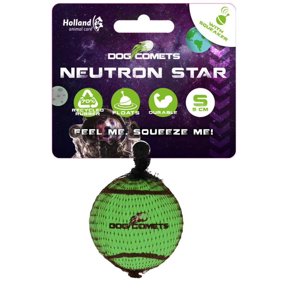Dog Comets Tennisbal Met Pieper Neutron Star S Groen