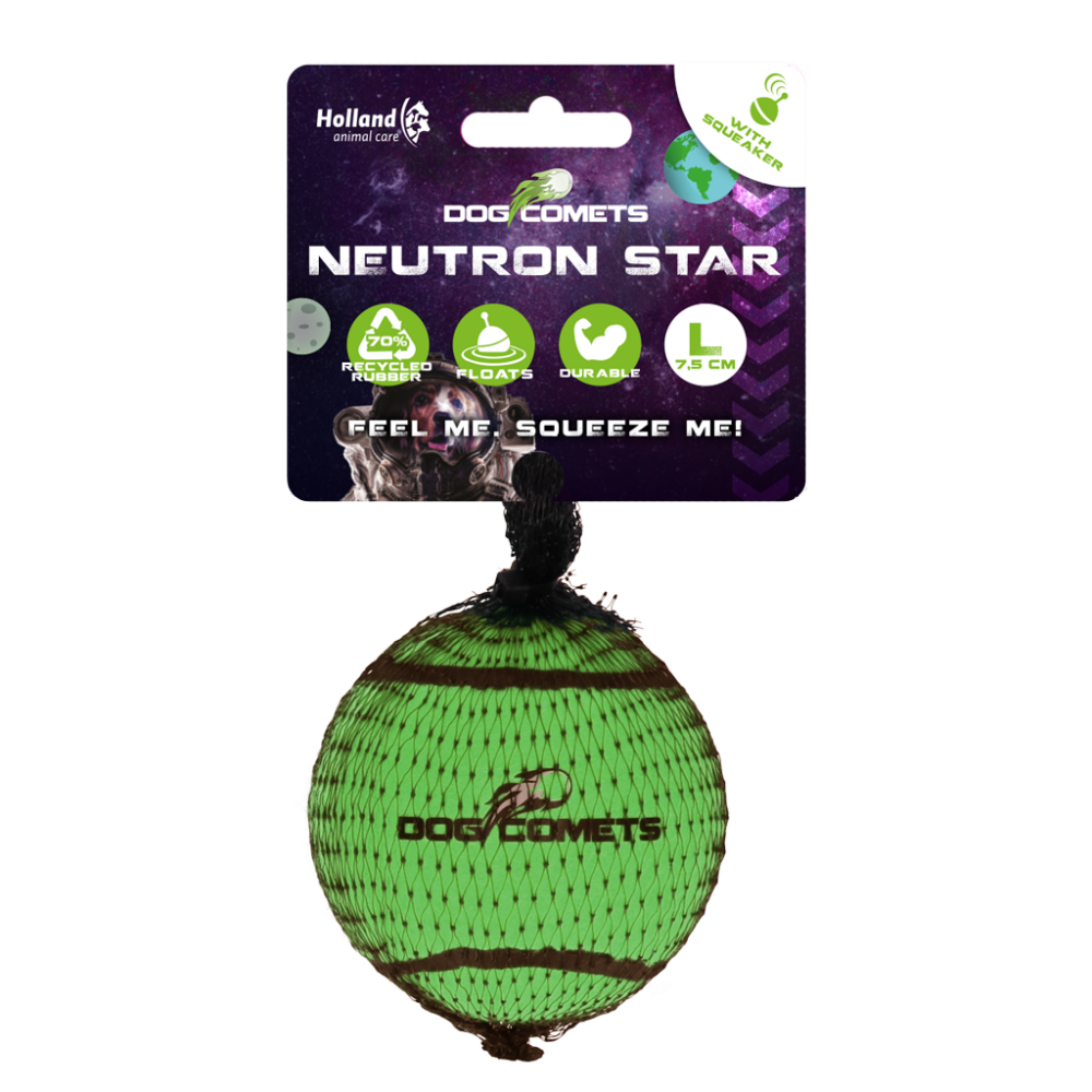 Dog Comets Tennisbal Met Pieper Neutron Star L Groen