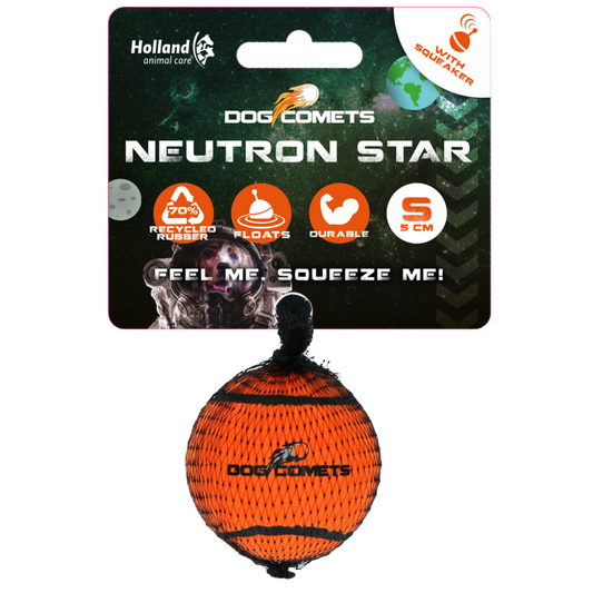 Dog Comets Tennisbal Met Pieper Neutron Star S Oranje