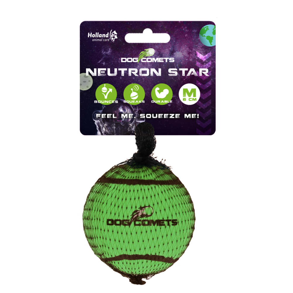 Dog Comets Tennisbal Met Pieper Neutron Star M Groen