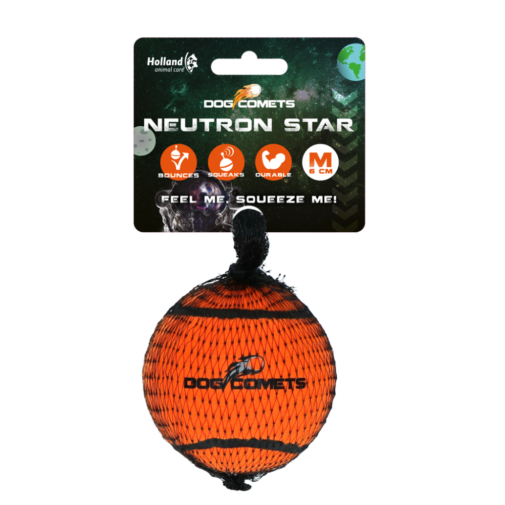 Dog Comets Tennisbal Met Pieper Neutron Star M Oranje
