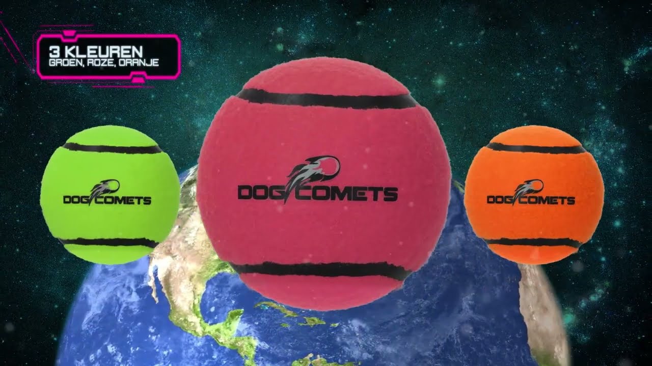 Dog Comets Tennisbal Met Pieper Neutron Star L Roze (2-pack)