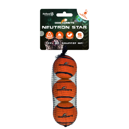 Dog Comets Tennisbal Met Pieper Neutron Star S Oranje (3-pack)