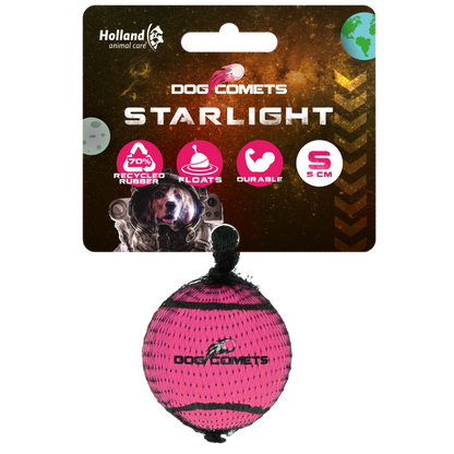 Dog Comets Tennisbal Starlight S Roze
