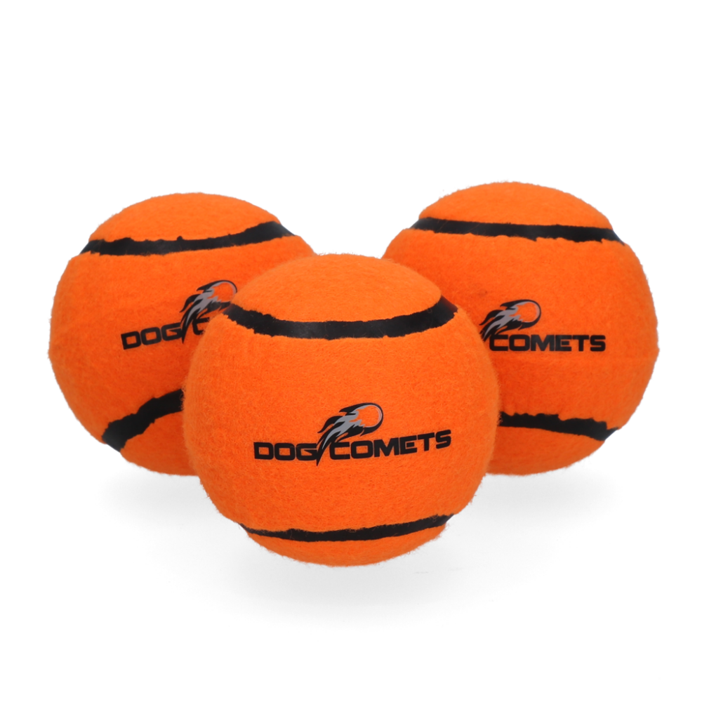 Dog Comets Tennisbal Met Pieper Neutron Star M Oranje (3-pack)