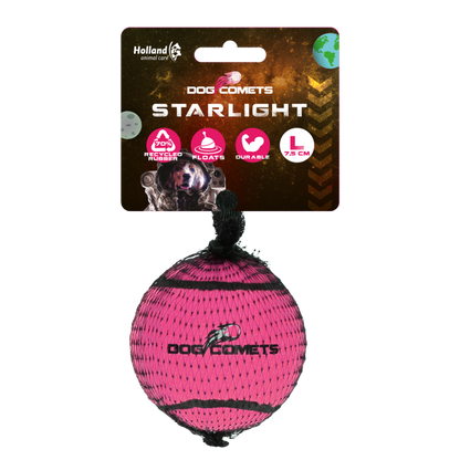 Dog Comets Tennisbal Starlight L Roze