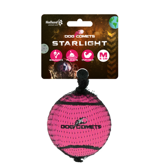 Dog Comets Tennisbal Starlight M Roze