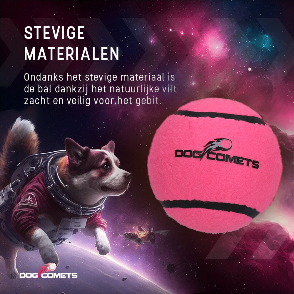 Dog Comets Tennisbal Starlight M Roze