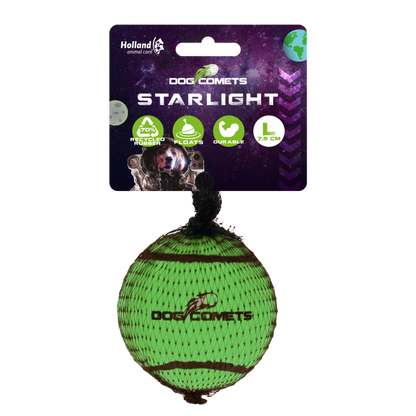 Dog Comets Tennisbal Starlight L Groen