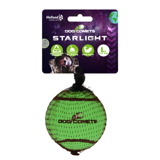 Dog Comets Tennisbal Starlight L Groen