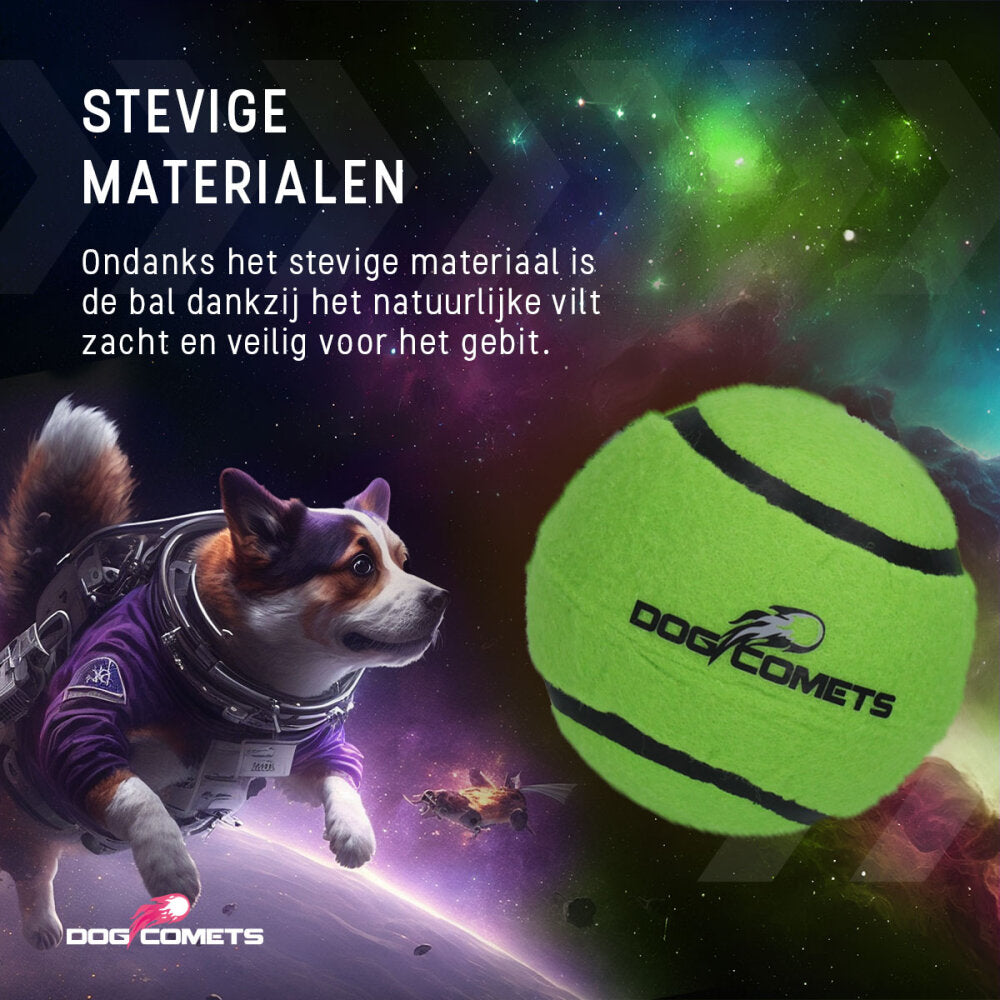 Dog Comets Tennisbal Starlight L Groen