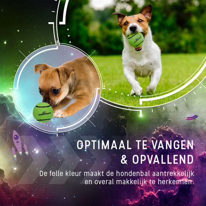 Dog Comets Tennisbal Starlight L Groen