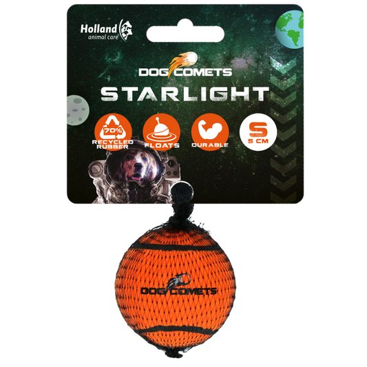 Dog Comets Tennisbal Starlight S Oranje