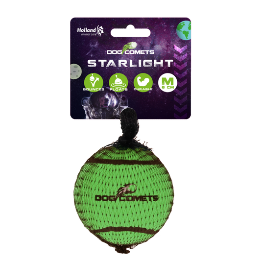 Dog Comets Tennisbal Starlight M Groen