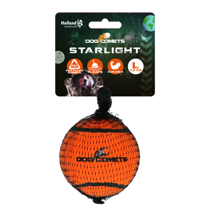 Dog Comets Tennisbal Starlight L Oranje