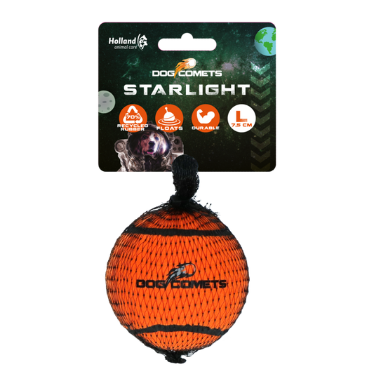 Dog Comets Tennisbal Starlight L Oranje