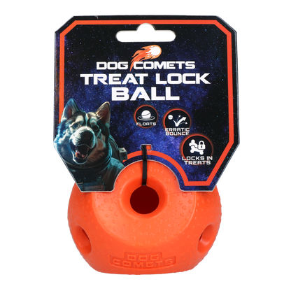Dog Comets Treat Lock Ball Oranje
