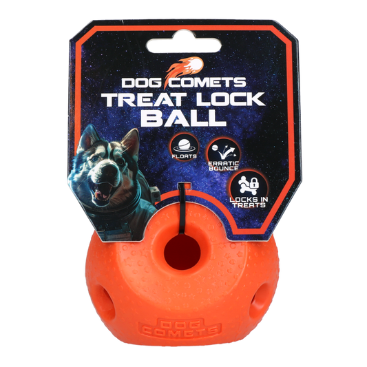 Dog Comets Treat Lock Ball Oranje