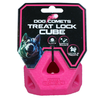 Dog Comets Treat Lock Cube Roze