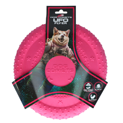 Dog Comets UFO Flyer Roze M