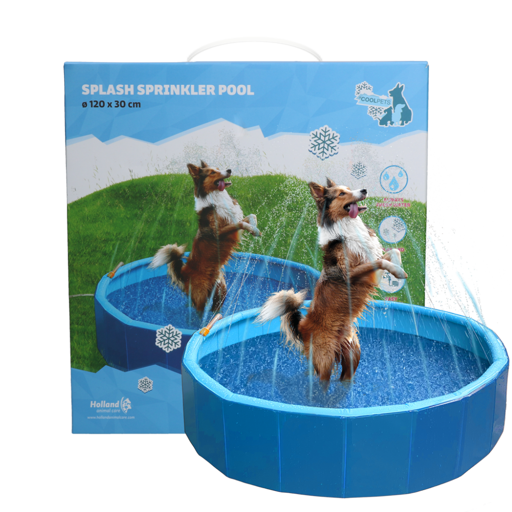 Coolpets Splash Sprinkler Pool 120cm, 30 cm