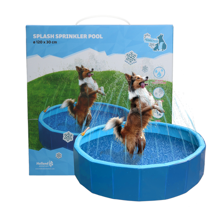 Coolpets Splash Sprinkler Pool 120cm, 30 cm