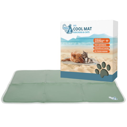 Coolpets Gel Cooling Mat Olijfgroen M