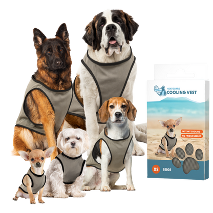 Coolpets Cooling Bandana Beige M