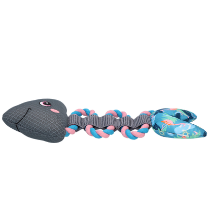 CoolPets Pull Me! Fishy Rope Flamingo