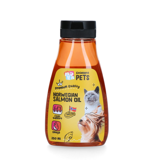 Excellent Pets Noorse Zalmolie 250 ml (knijpflacon)