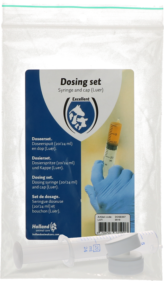 Doseerset (dop + spuit)