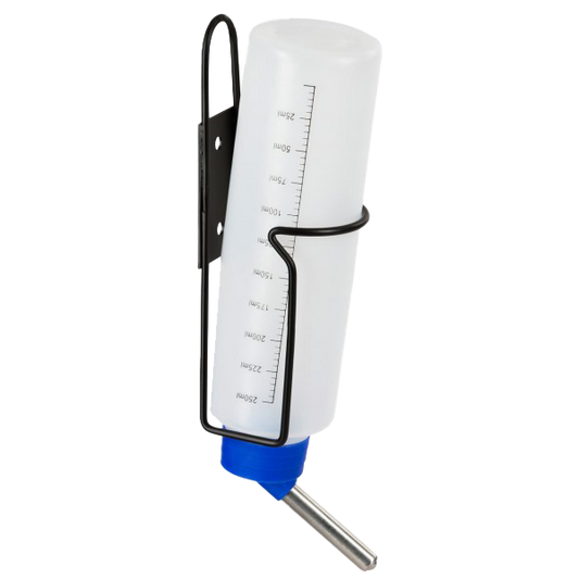 Drinkfles met houder uit metaal 250 ml