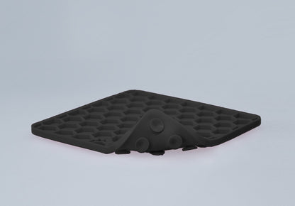 Eat Slow Live Longer Lick Mat Honeycomb Grijs