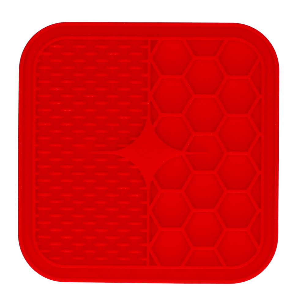 Eat Slow Live Longer Lick Mat Duo S Rood