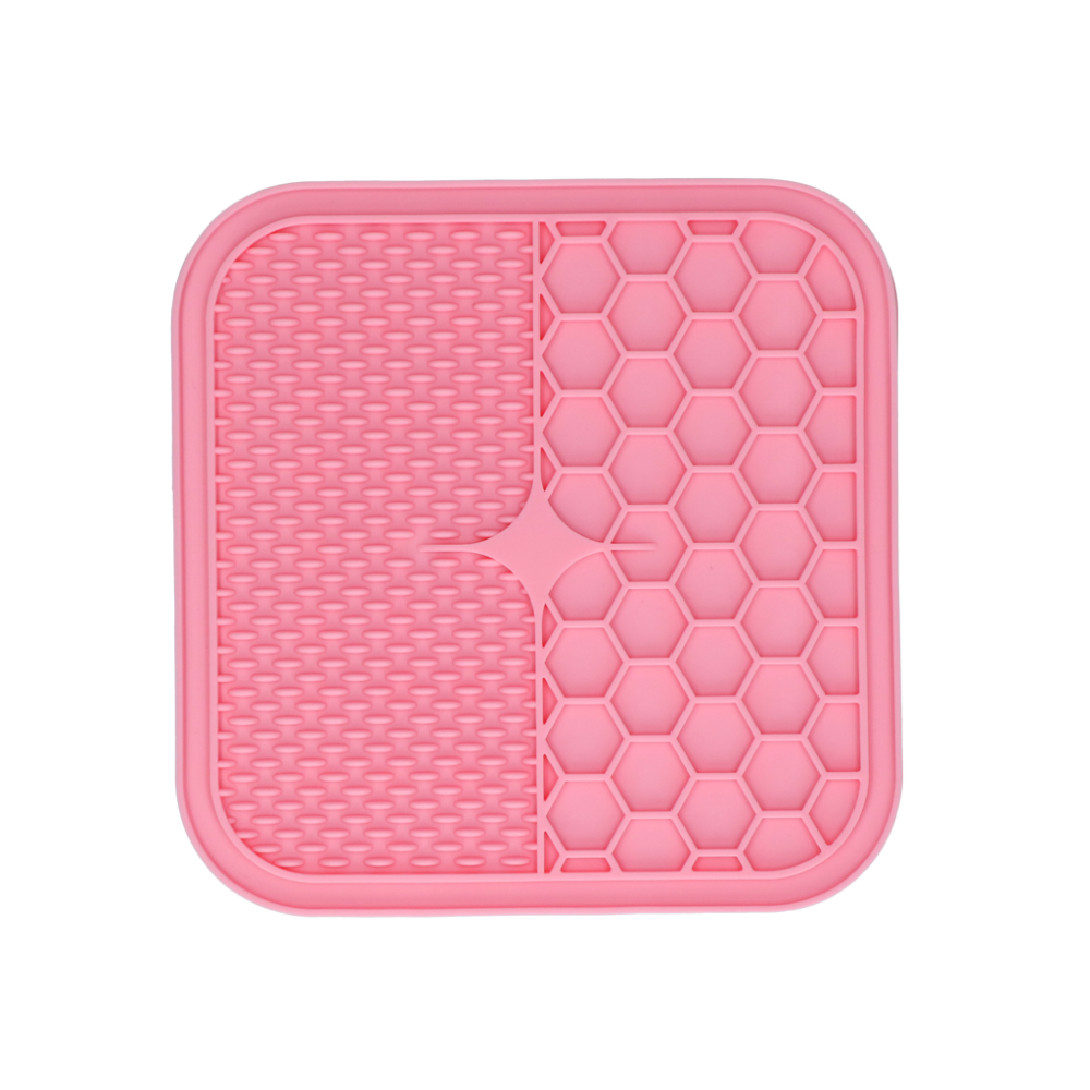 Eat Slow Live Longer Lick Mat Duo M Roze