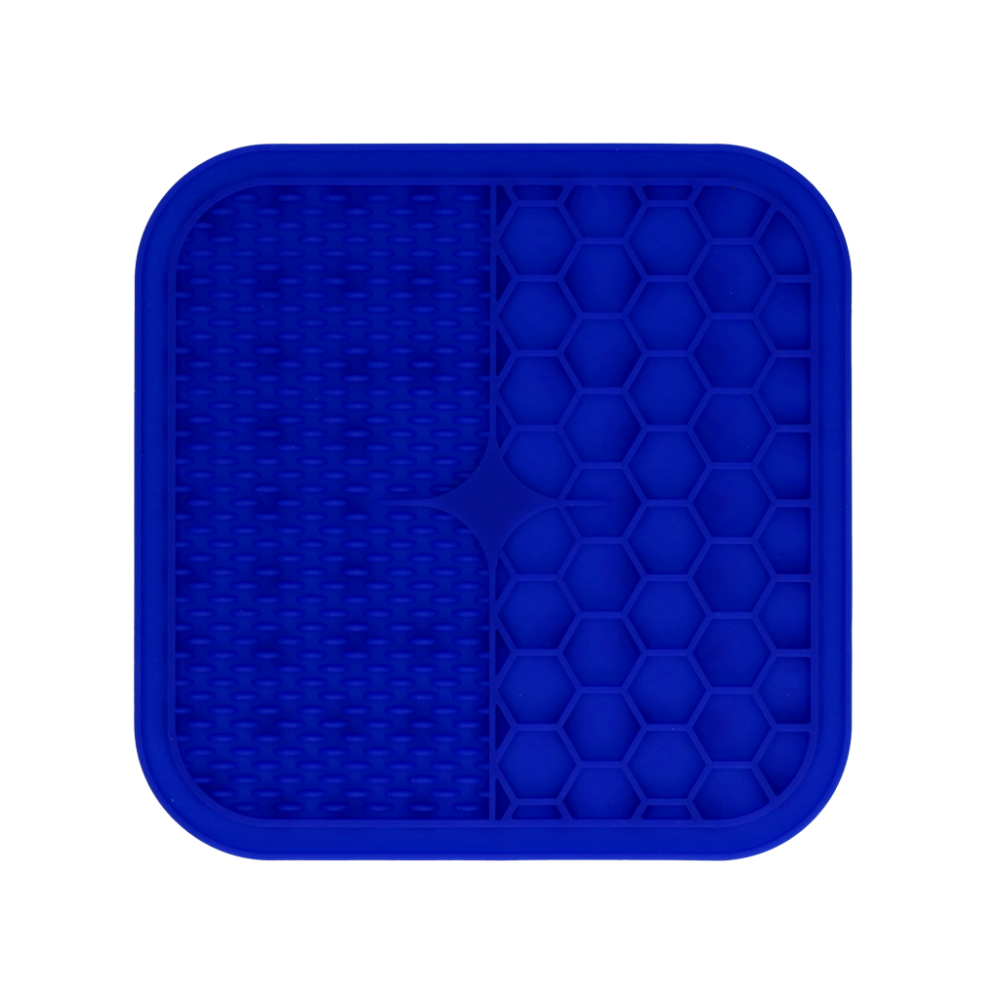 Eat Slow Live Longer Lick Mat Duo M Blauw