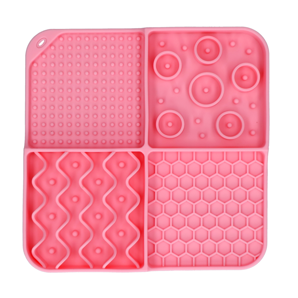 Eat Slow Live Longer Lick Mat Dimensions Rectangle Roze