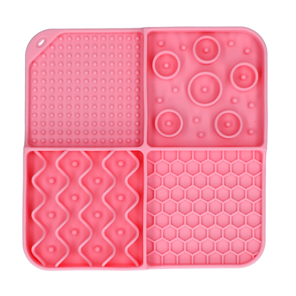 Eat Slow Live Longer Lick Mat Dimensions Rectangle Roze