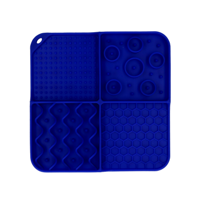 Eat Slow Live Longer Lick Mat Dimensions Rectangle Blauw